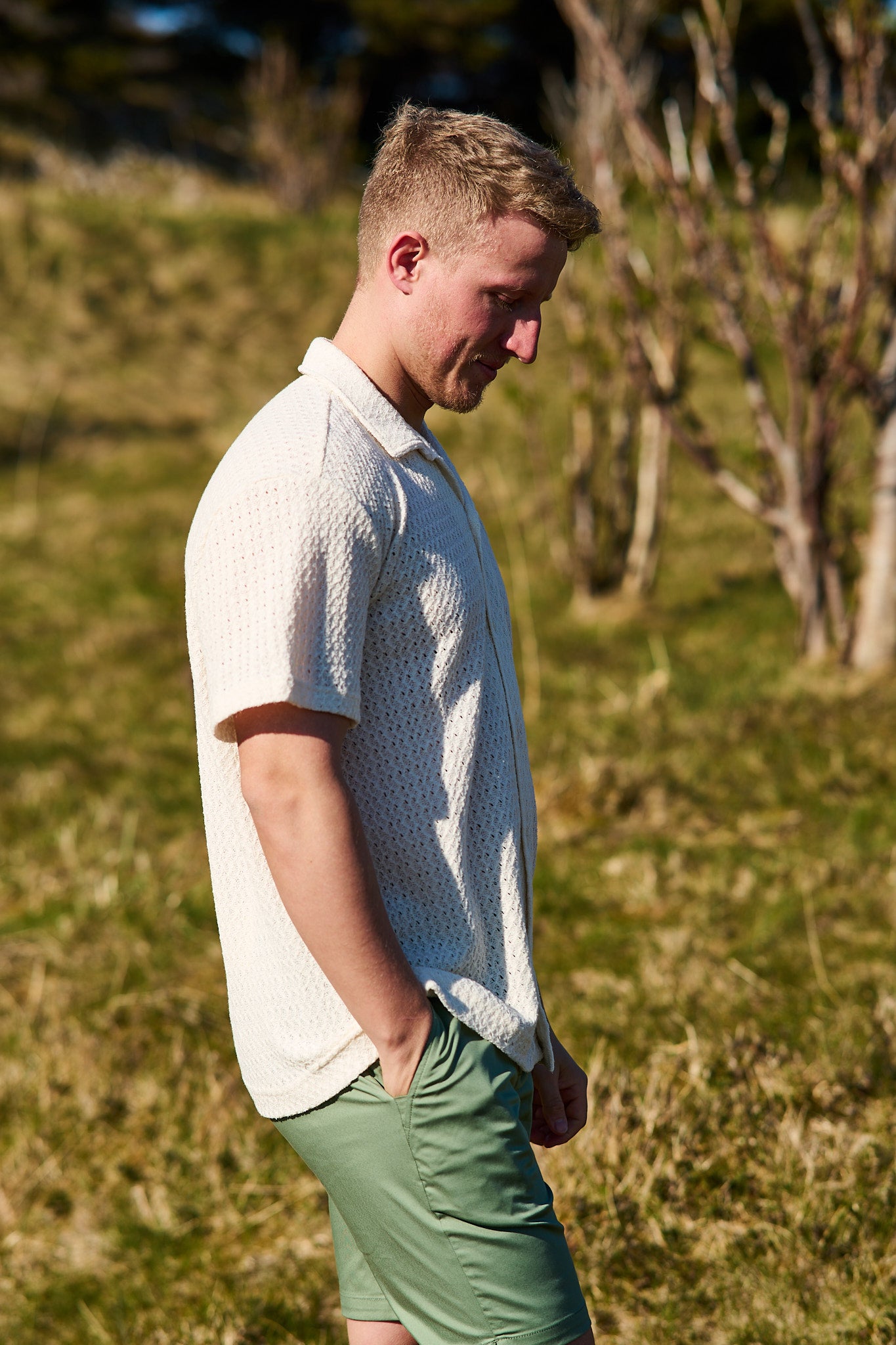 Relaxbane SS Jersey Shirt - Egret