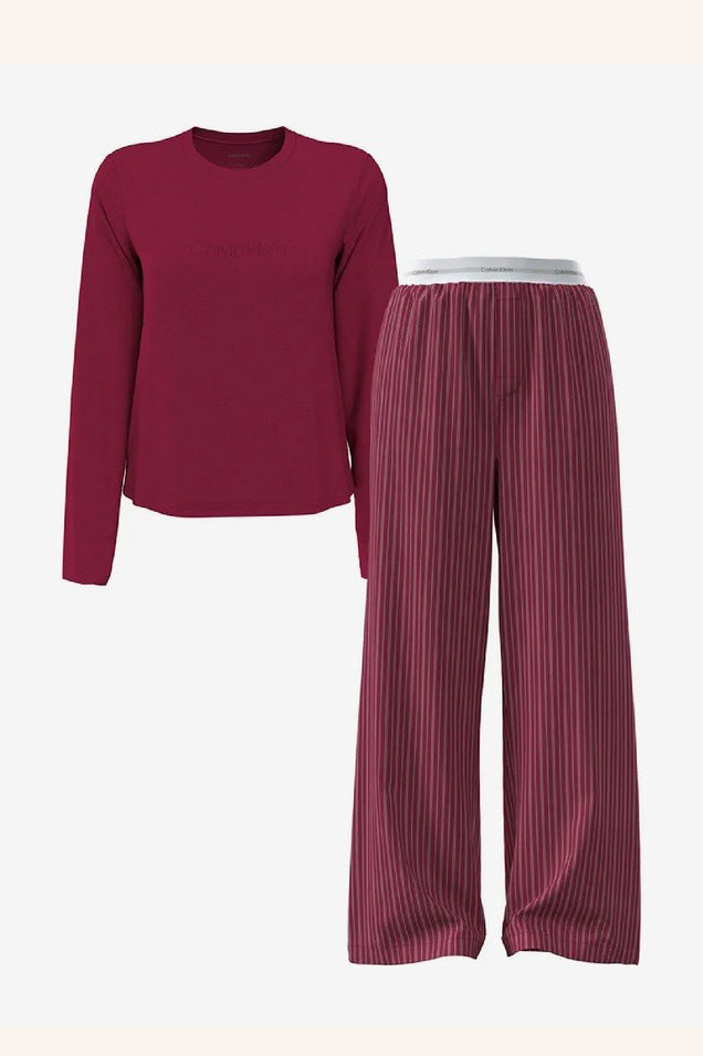 LS Pant Set Holiday - Red