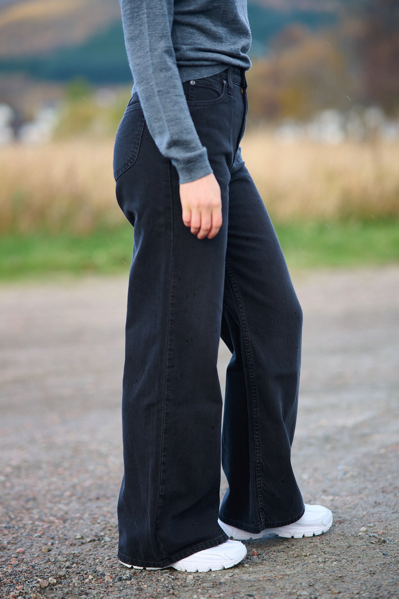 Stella High Waist Wide Leg - Dark Memory