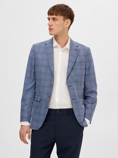 Slim-Crewe Blue Check Blz - Blue Heaven