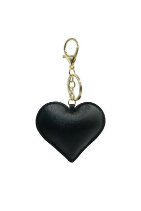 Heart Bag Charm - Svart