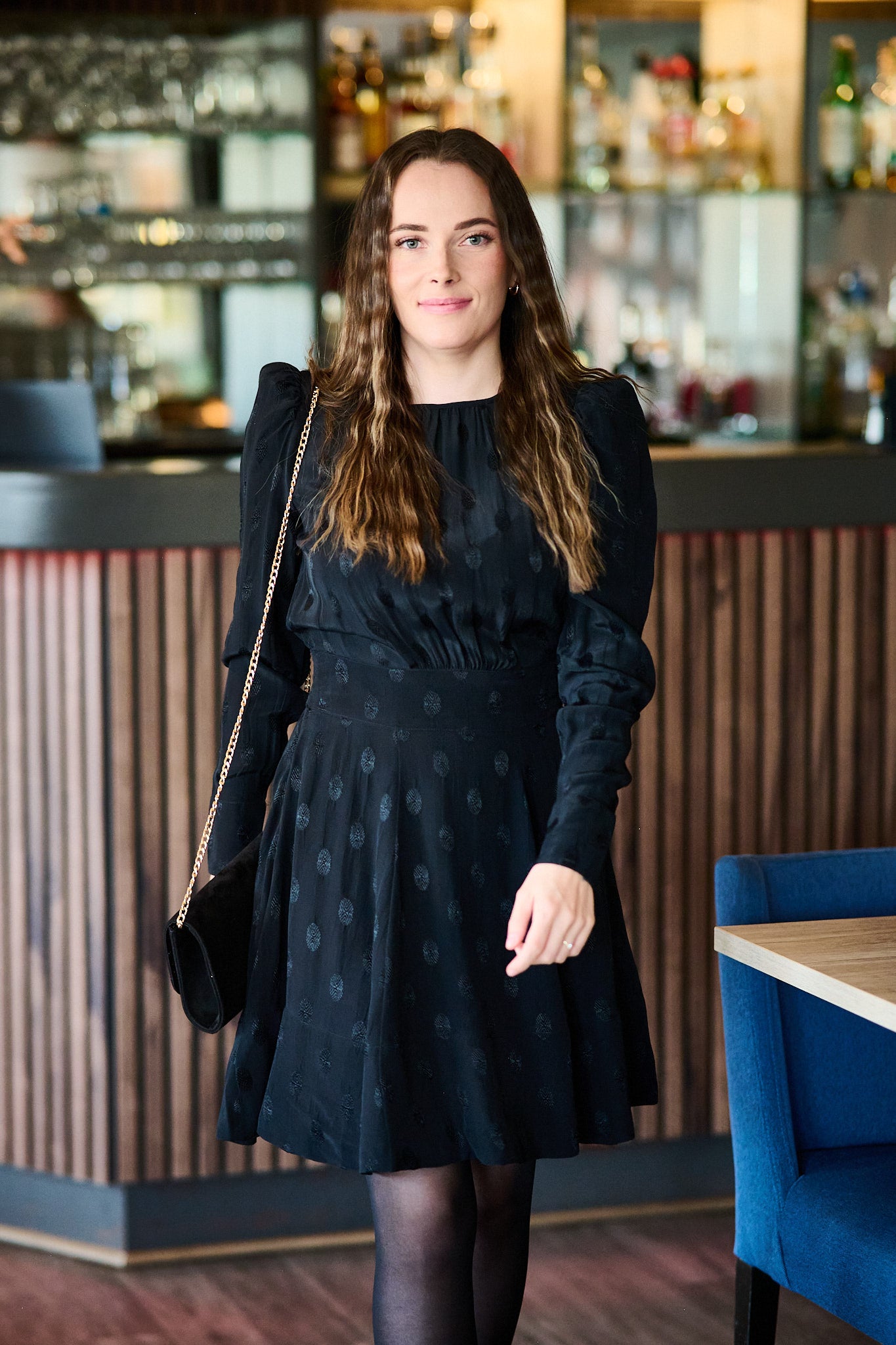 Viscose Mini Dress - Black