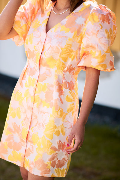 Rome By Night Dress - Flower Print