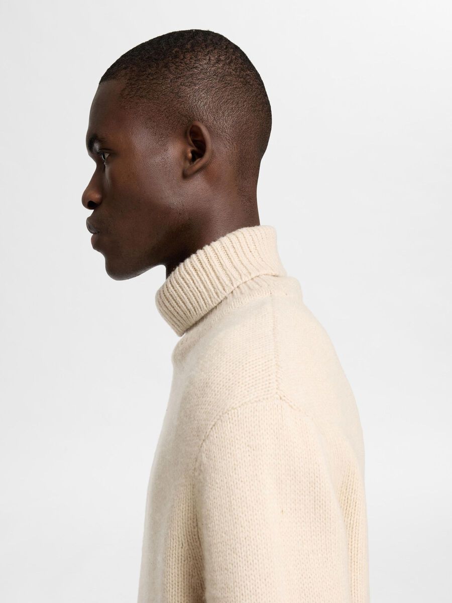 Cody Ls Knit Relaxed Roll Neck