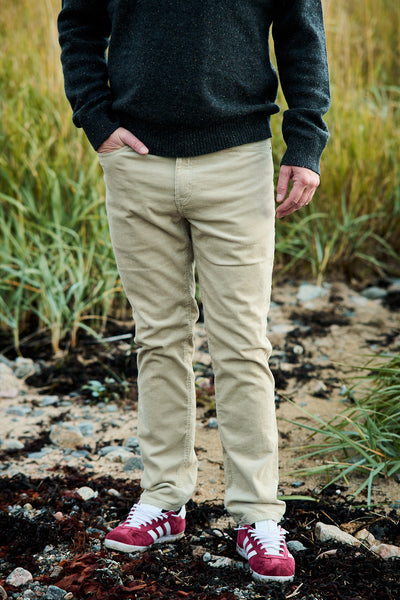 Reg Cord Jeans - Greige