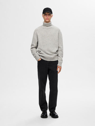 Cody Ls Knit Relaxed Roll Neck