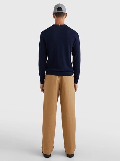 Pima Org Ctn Cashmere Crew Neck - Desert Sky