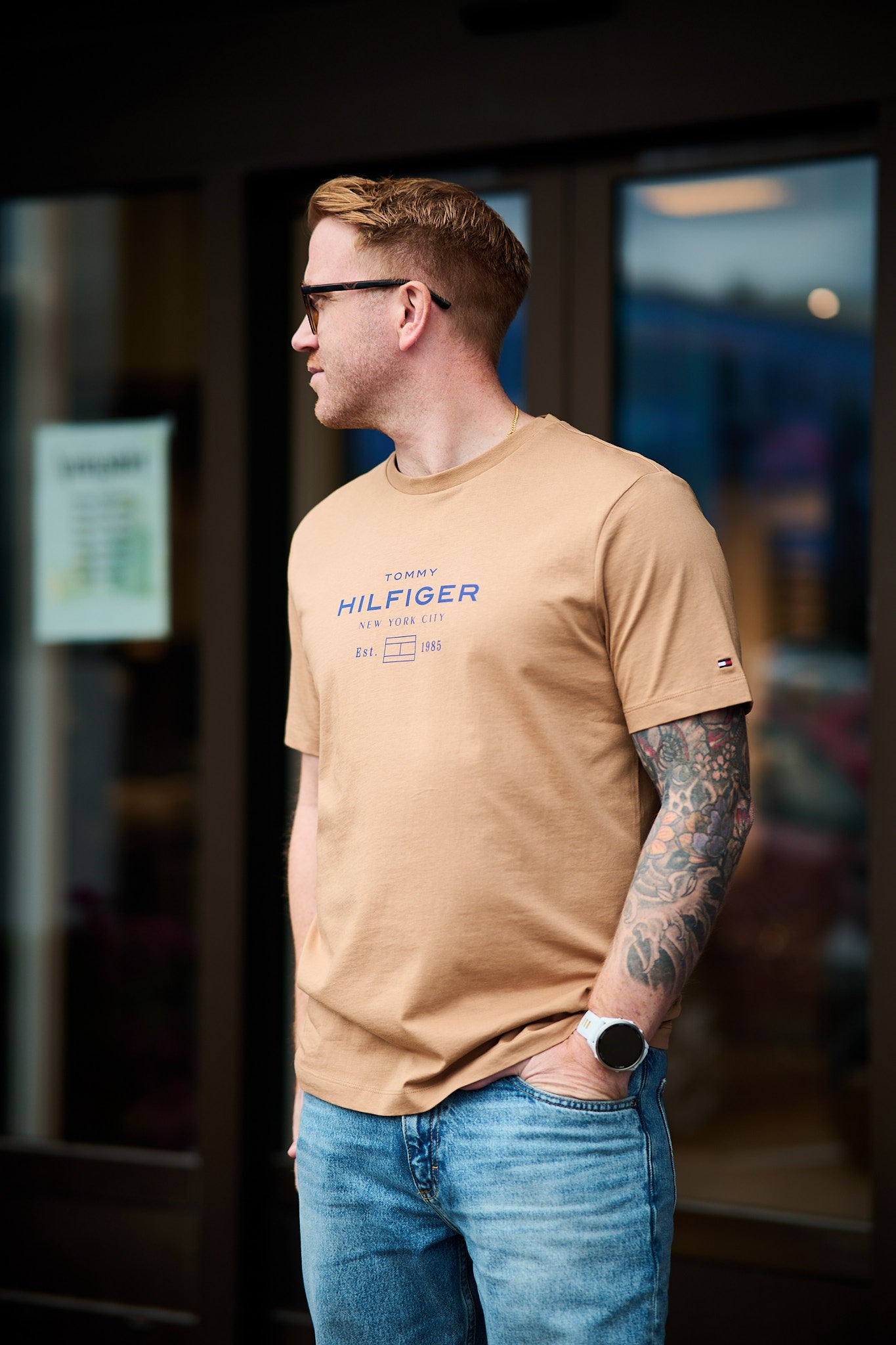 Stack Graphic Tee - Timeless Camel