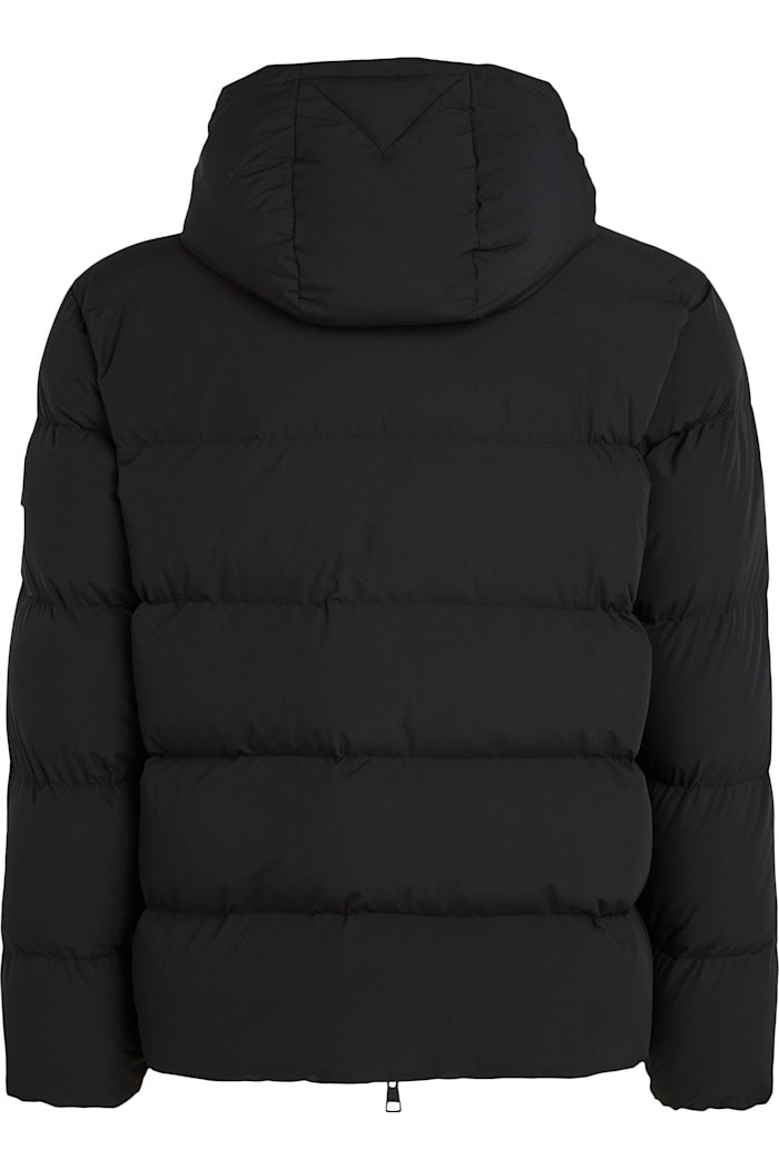 Down Hooded Puffer Jacket - Black