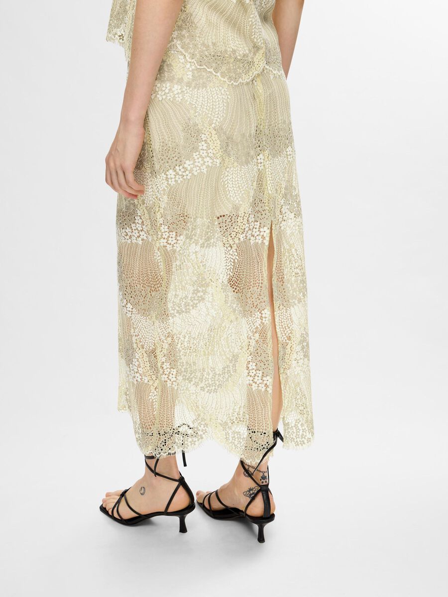 Elica HW Ankle Lace Skirt