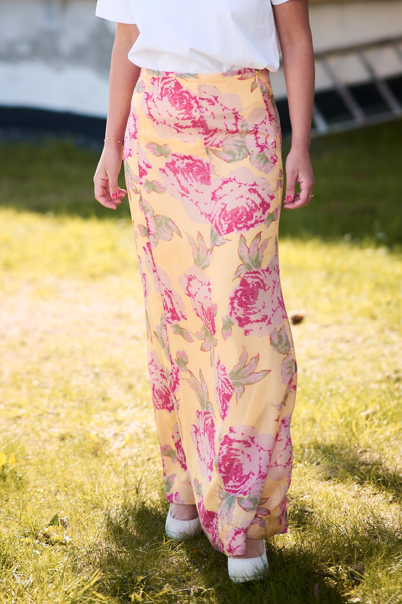 Cupro Skirt Pink Rose
