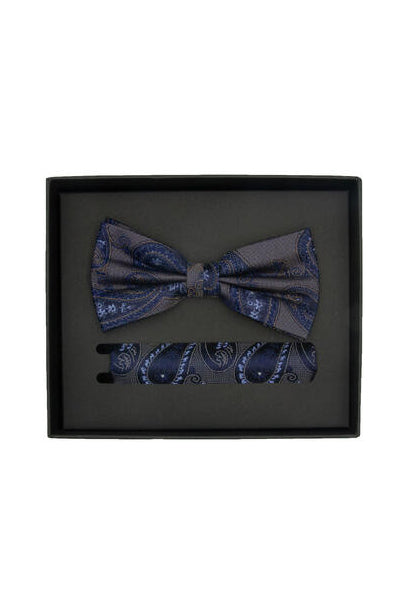 Sløyfe m/lommetørkle - Paisley Brun