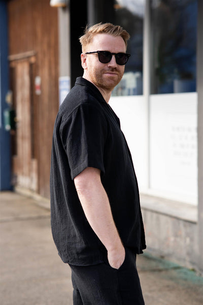 Relax-Sal Shirt SS Resort - Black