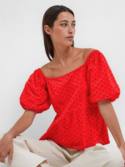 Fanelli 3/4 On Off Shoulder Top