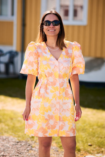 Rome By Night Dress - Flower Print