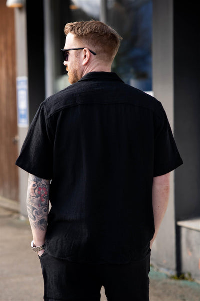 Relax-Sal Shirt SS Resort - Black