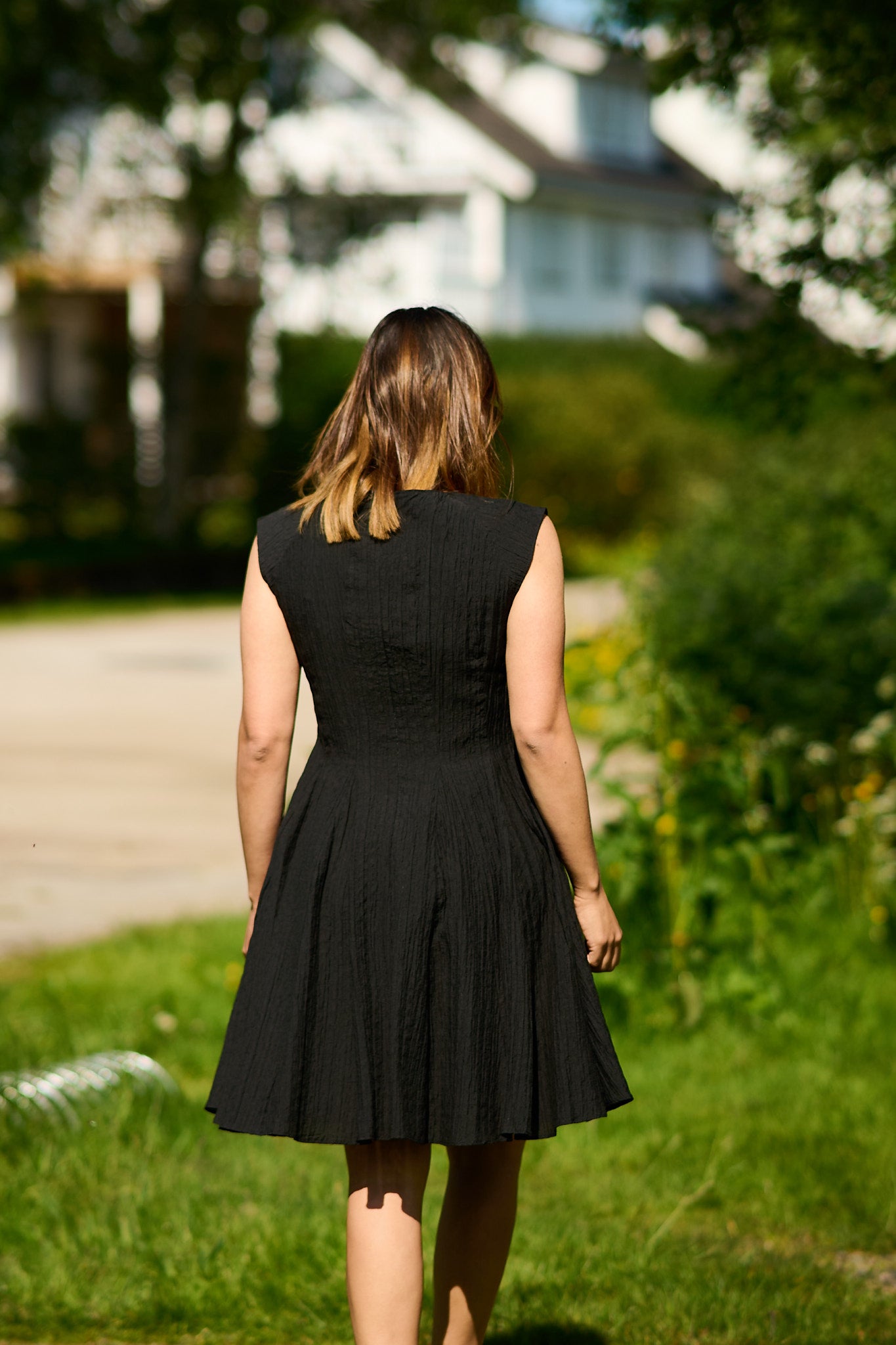 Maddie Short Cap Sleeve Dress Black