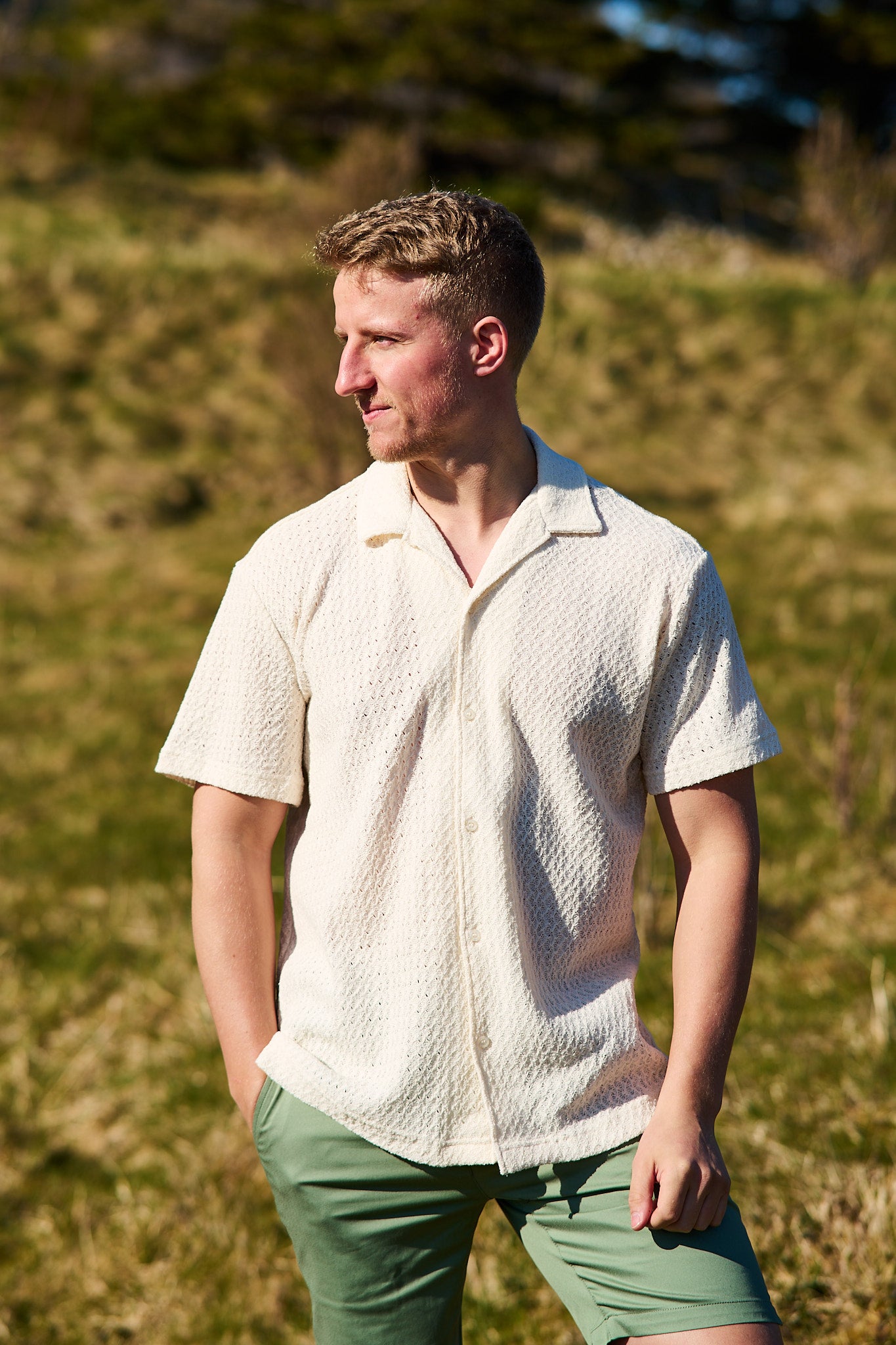 Relaxbane SS Jersey Shirt - Egret