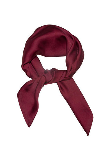 Skjerf 70x70 - Vinrød