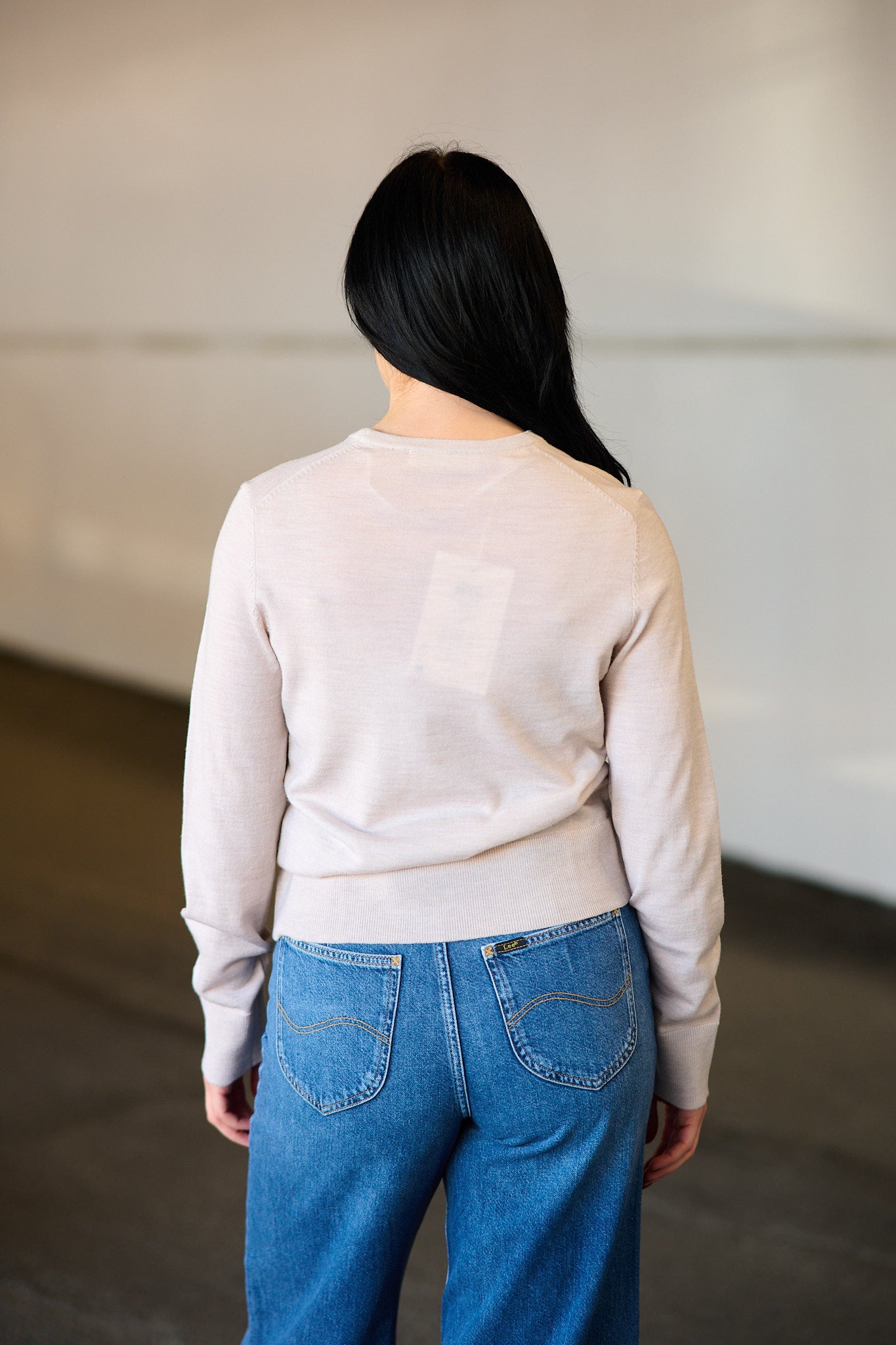 Thea Ls Knit Merino O-Neck