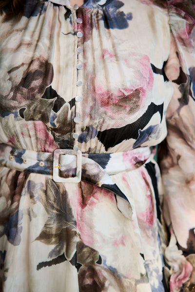 Organza Belt Dress - Fluid