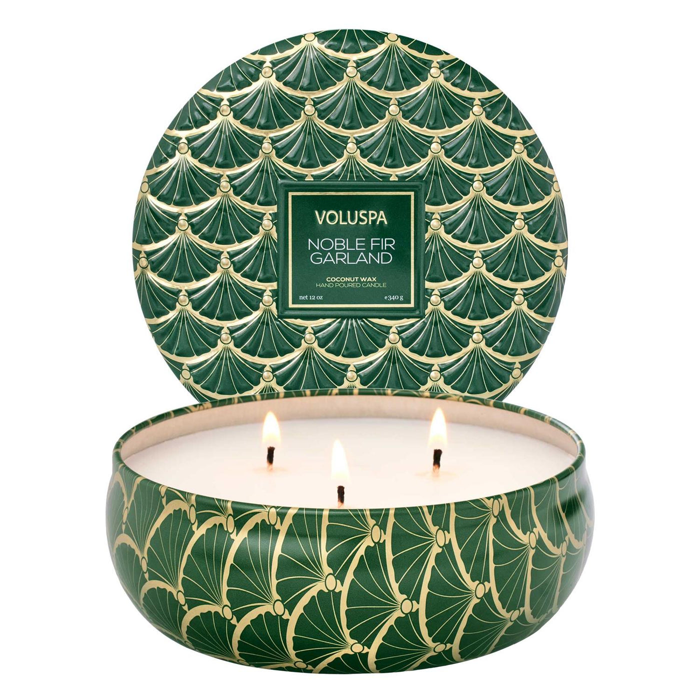 3 Wick Tin Candle - Noble Fir Garlander