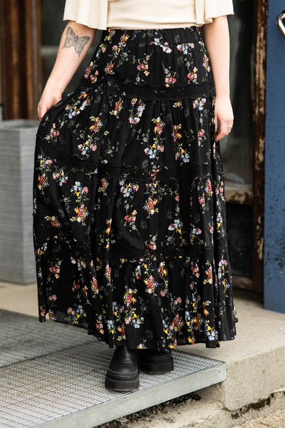 Cotton Club Maxi Skirt Midnight Pedal