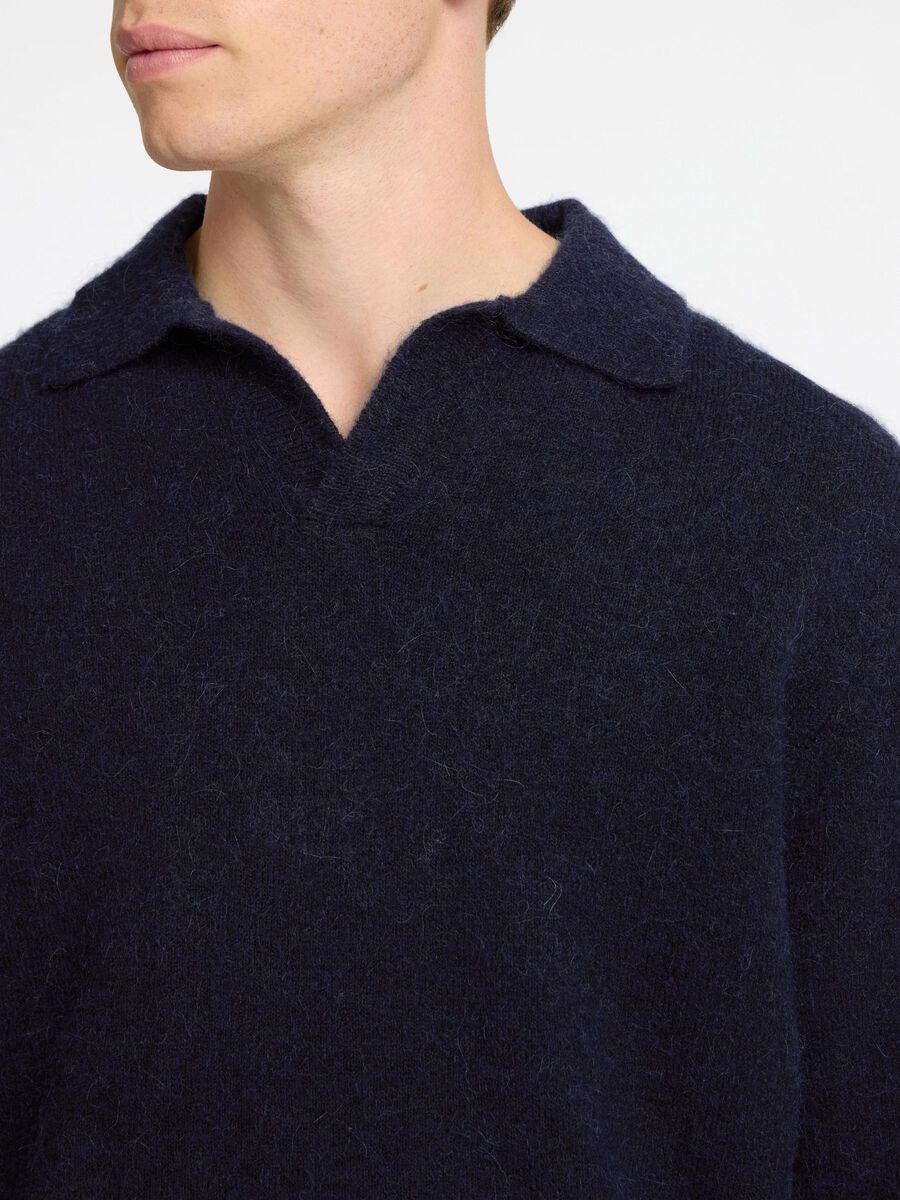 Rai Ls Knit Open Polo