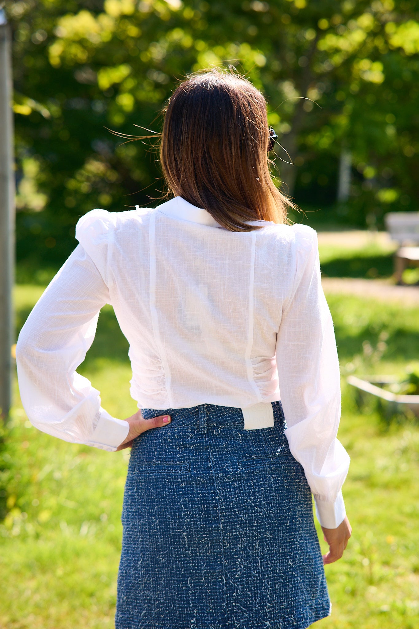 Cotton Slub Shirt White