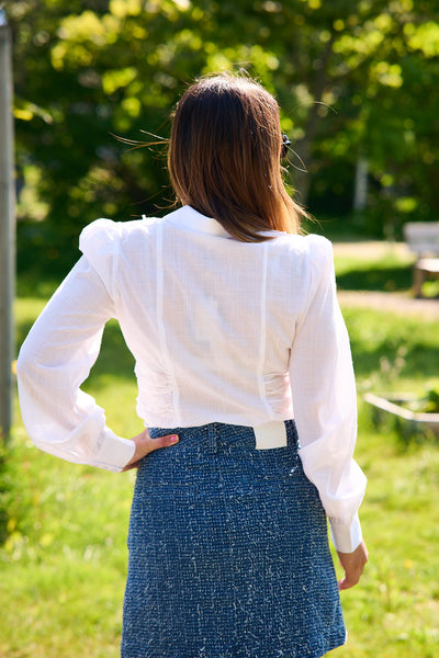 Cotton Slub Shirt White