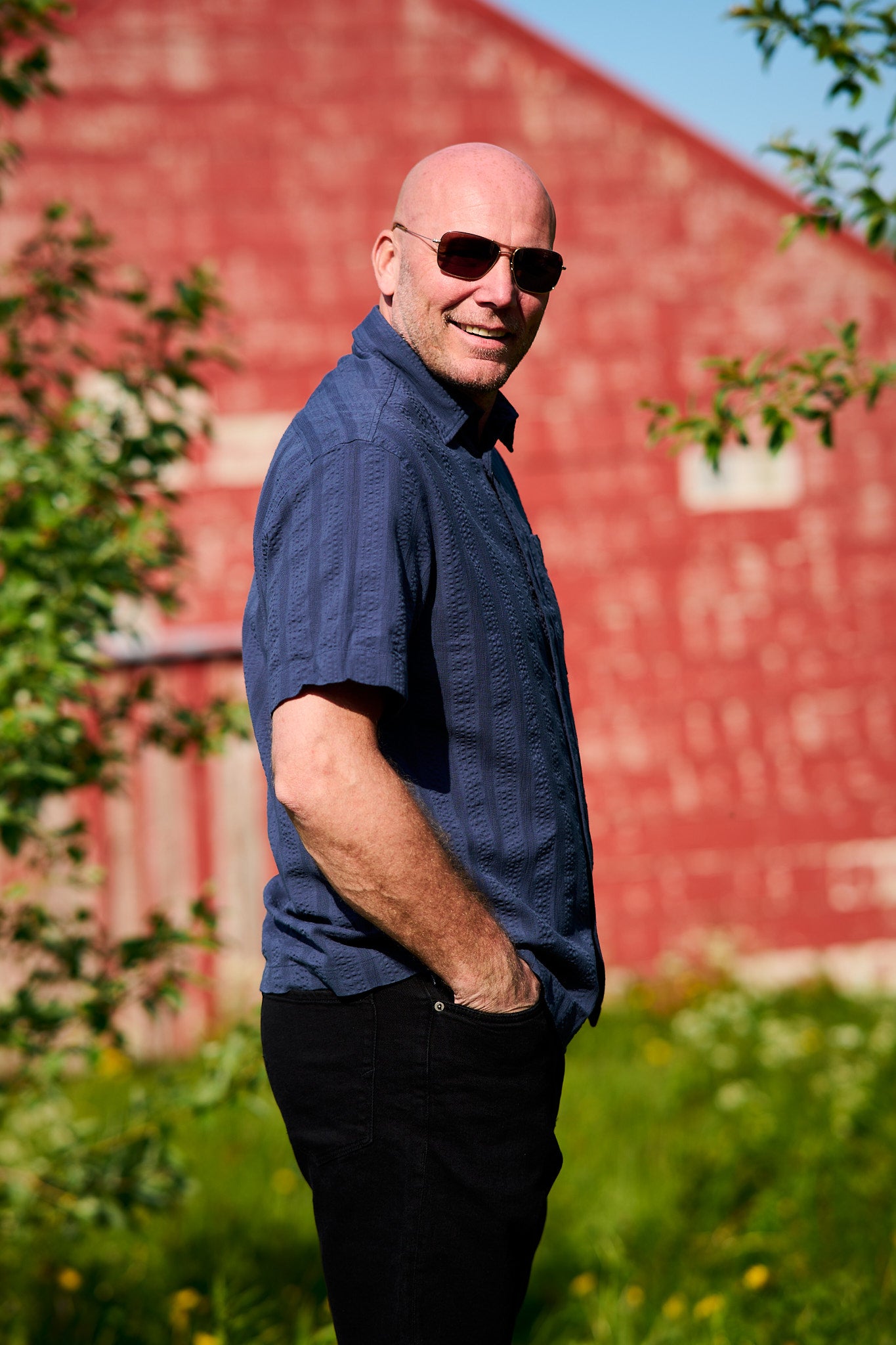 Silas Seersucker SS Shirt - Sky Captain