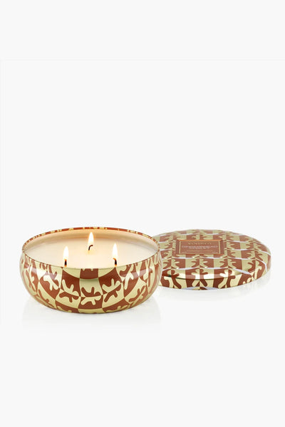 3-Wick Tin Candle - 40tim Gingerbread Chalet