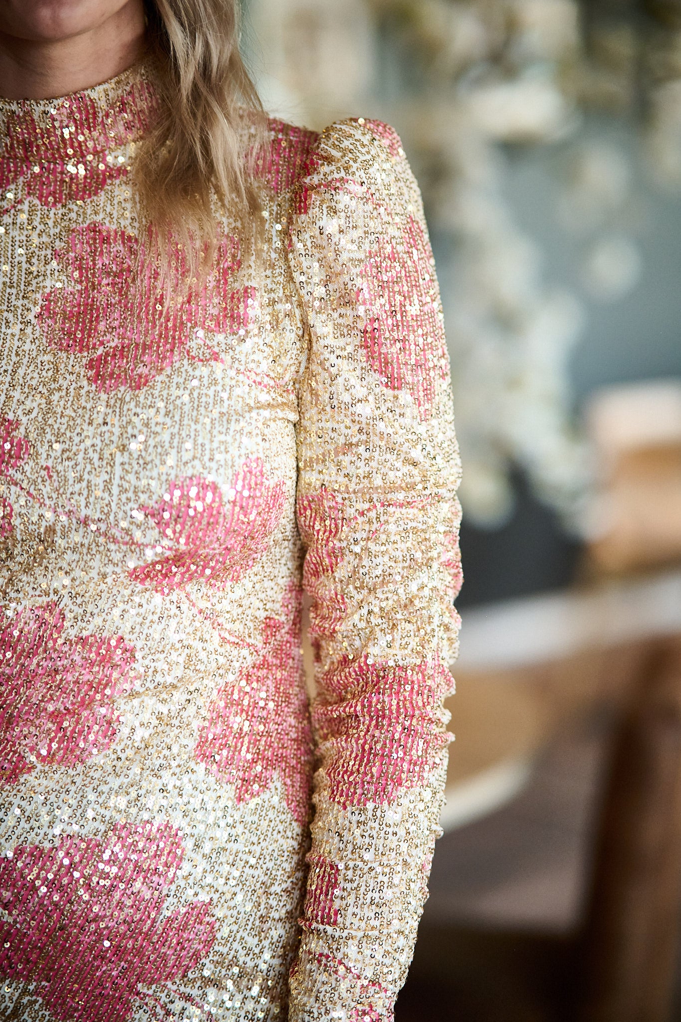 Sequins Rouching Dress - Serenade