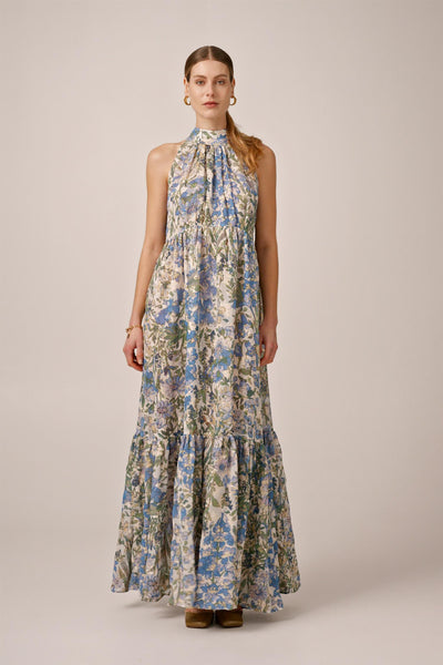 Georgette Halterneck Dress