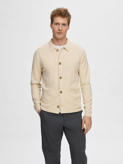 Teller Ls Knit Polo Cardigan