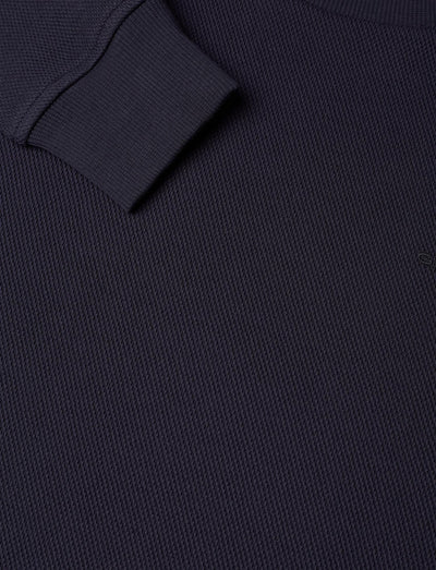 Waffle Texture C-Neck