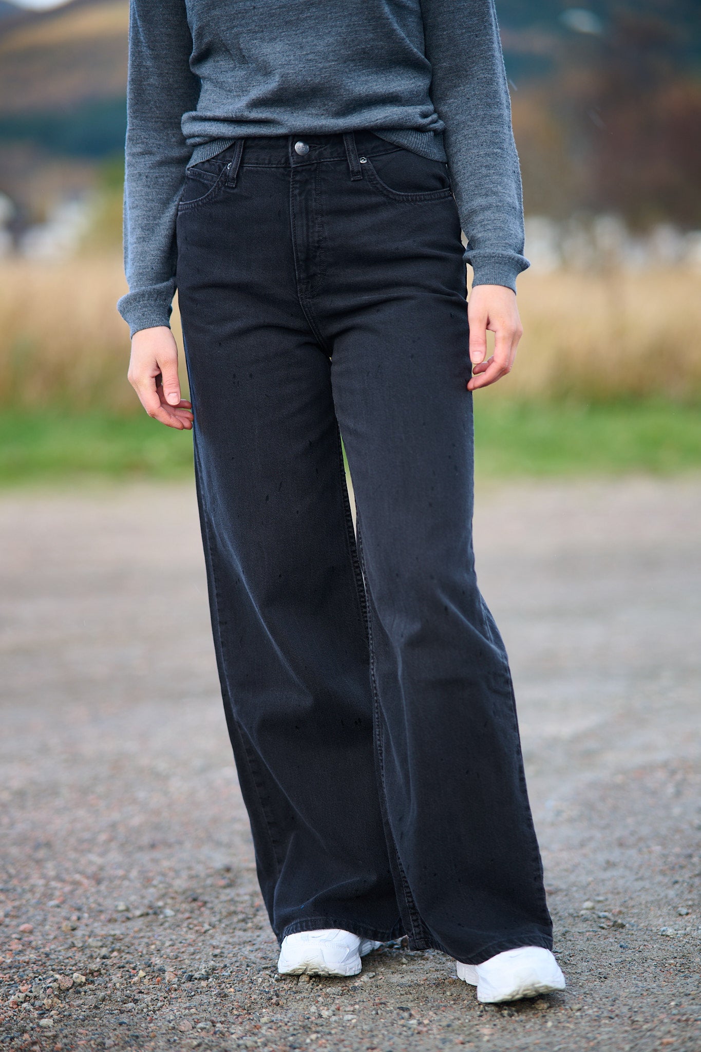 Stella High Waist Wide Leg - Dark Memory
