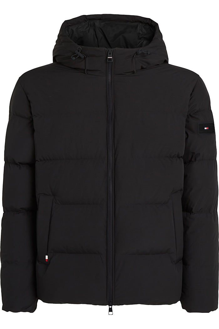 Down Hooded Puffer Jacket - Black