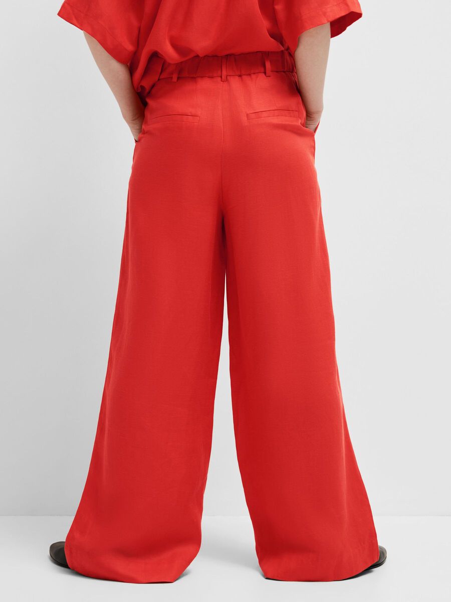 Lyra HW Wide Linen Pant