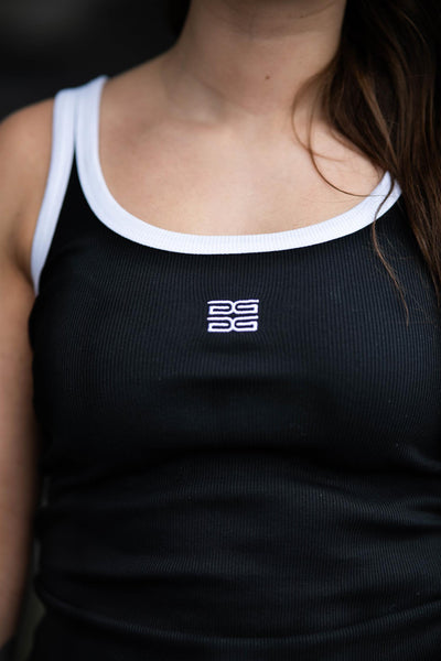 GZDrew Contrast Logo Top Black/White