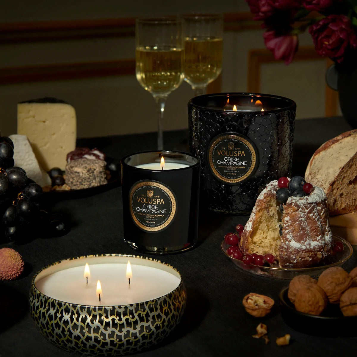 Classic Boxed Candle 269g - Crisp Champagne