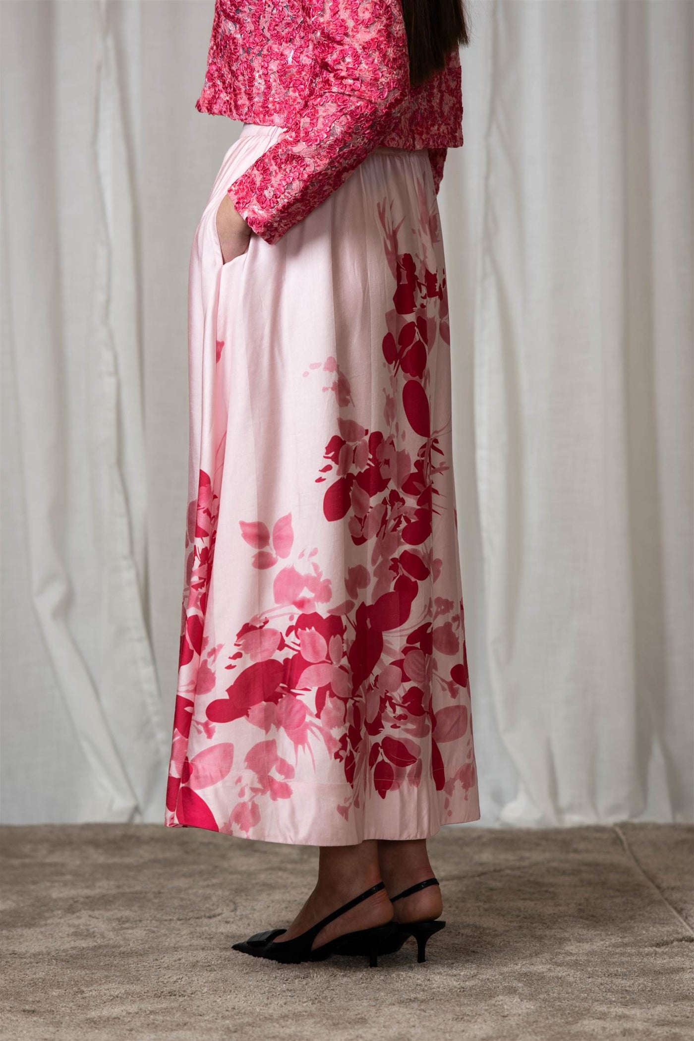 Viscose Midi Skirt