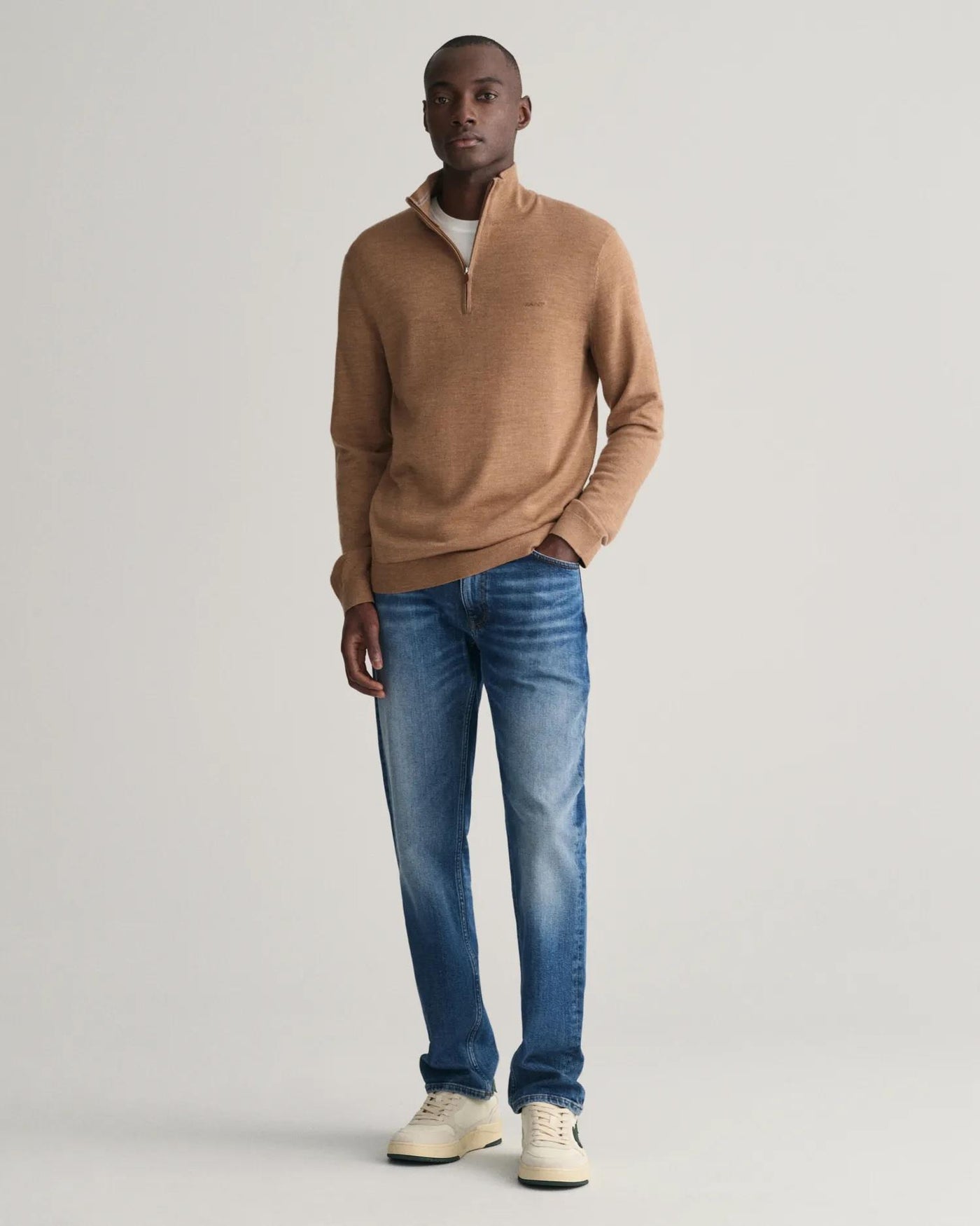 Extrafine Merino Wool Half Zip