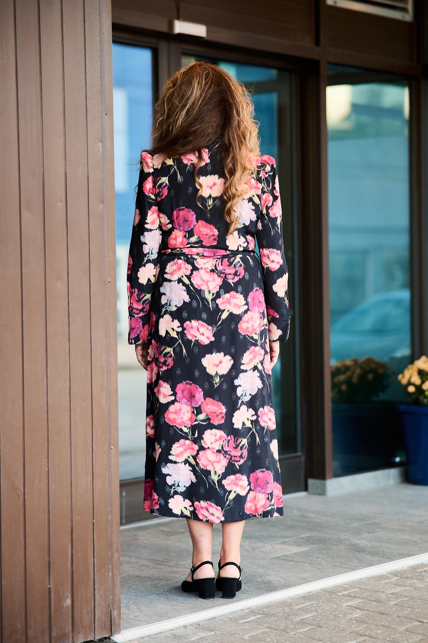 Viscose Shirt Dress - Poppies