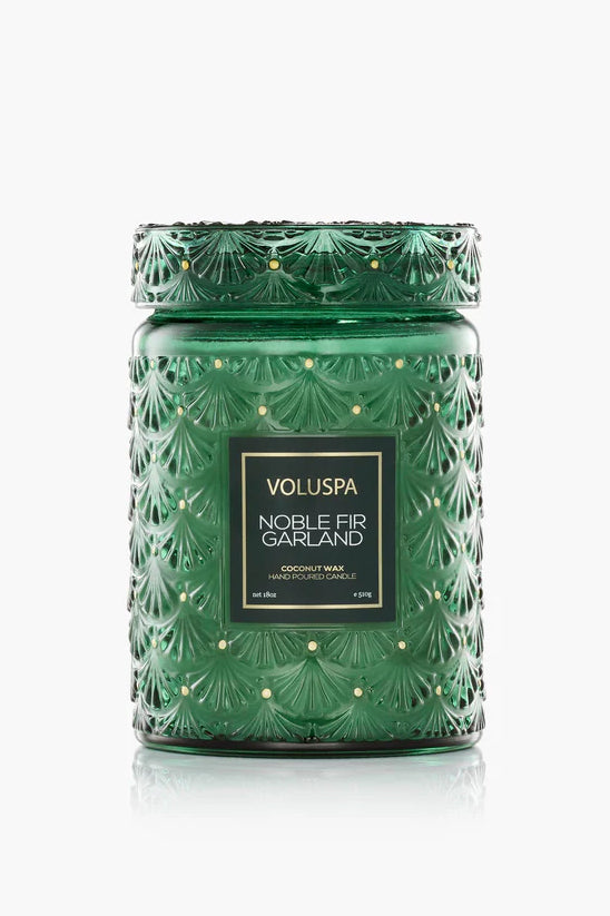 Large Jar, 100 timer - Noble Fir Garland