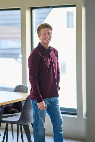 Liquid Cotton Reg Polo - Deep Burgundy
