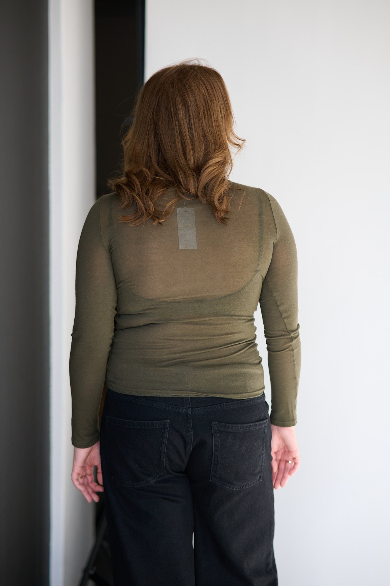 Perfect Line Cashmere T-Shirt - Military