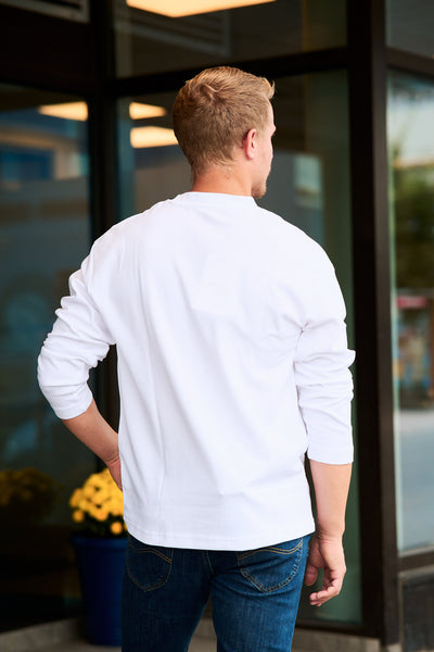 LooseOscar LS O-neck Tee - Bright White