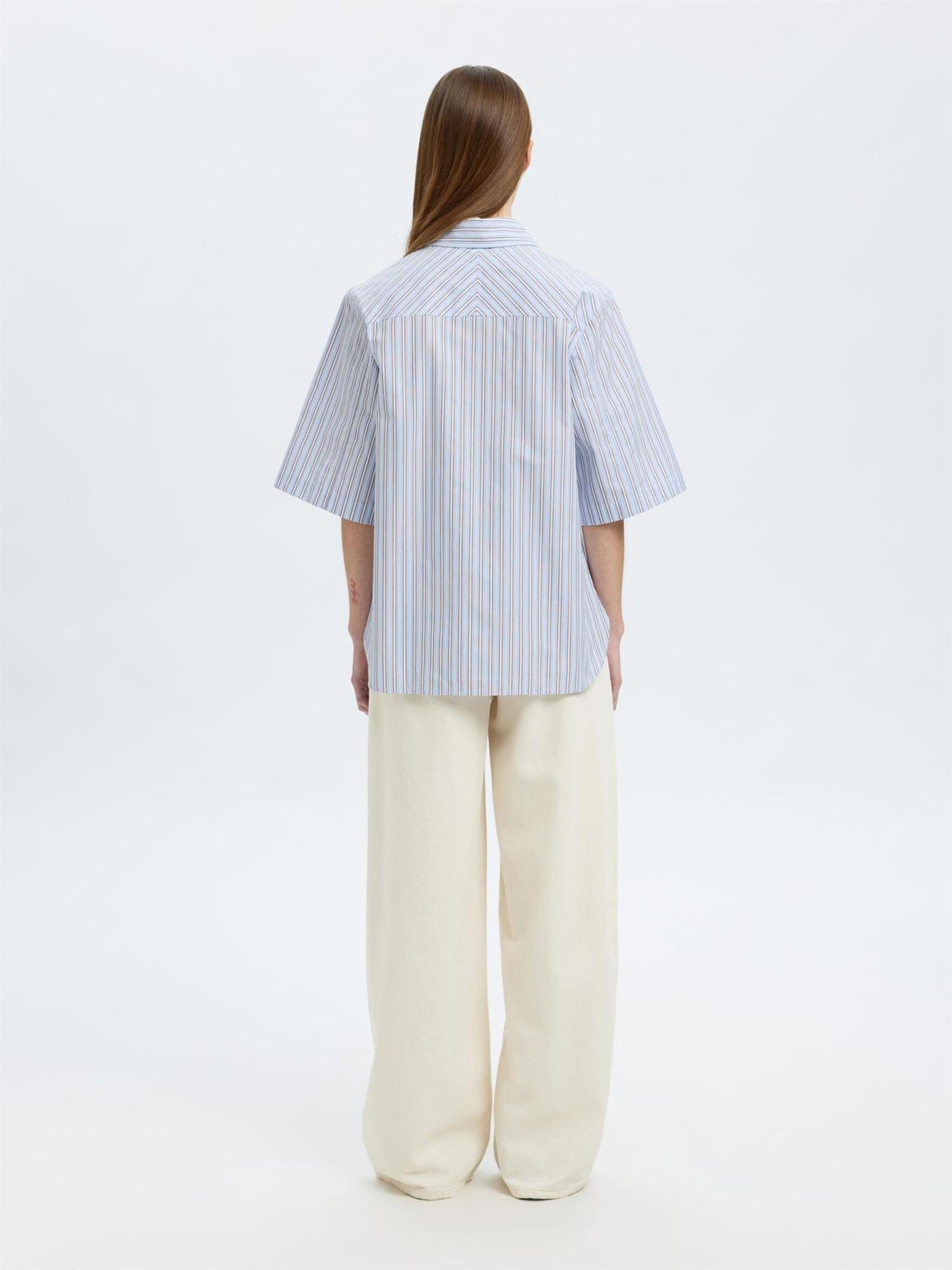 Ellen 2/4 Striped Boxy Shirt