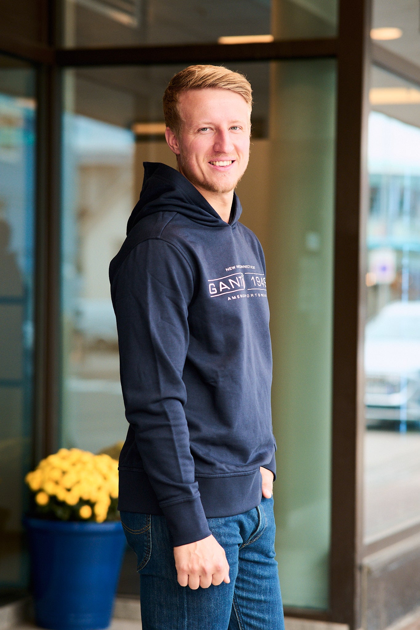 Graphic Hoodie - Evening Blue